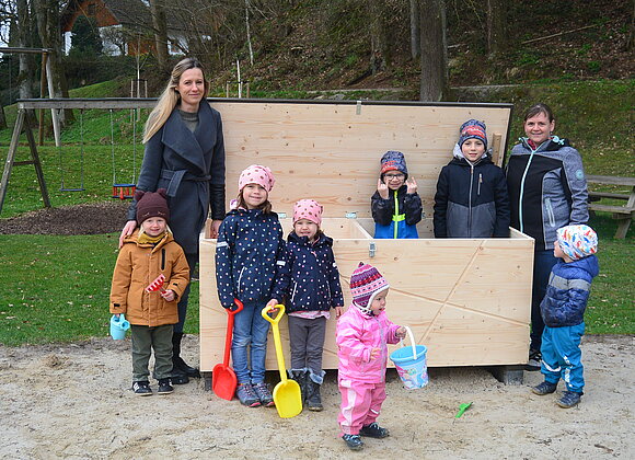 Aufbewahrungsbox für Sandspielzeug