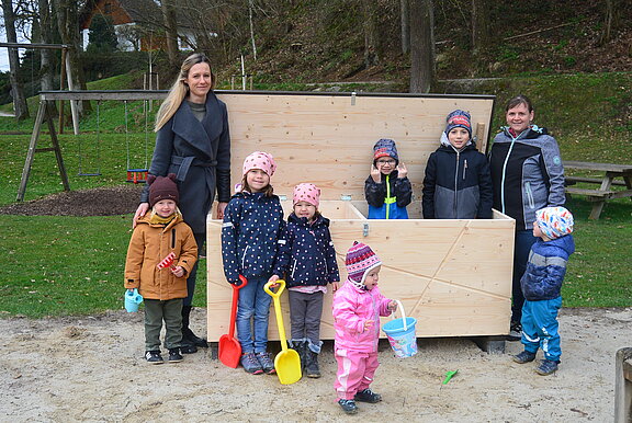 Aufbewahrungsbox für Sandspielzeug